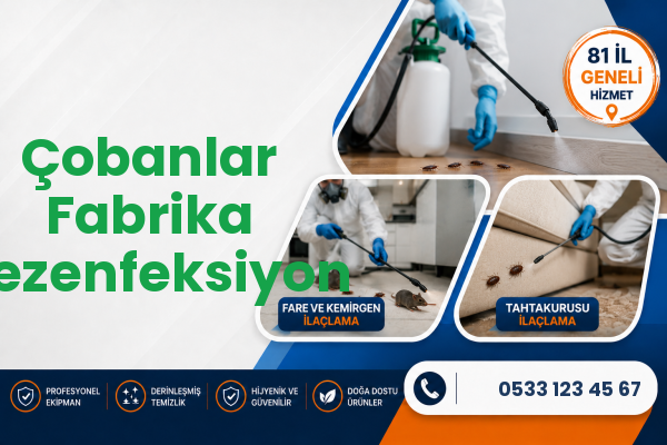 Çobanlar Fabrika Dezenfeksiyon