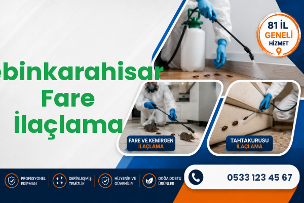 Şebinkarahisar Fare İlaçlama