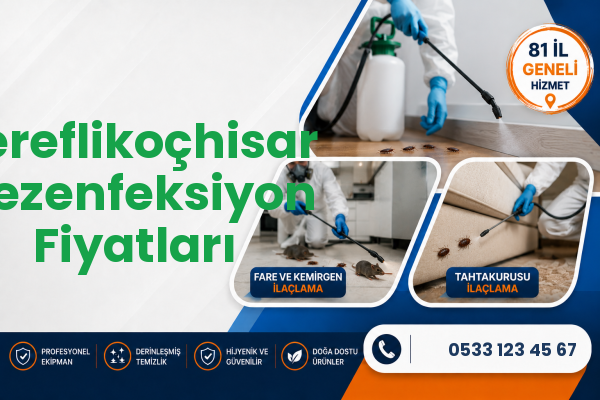 Şereflikoçhisar Dezenfeksiyon Fiyatları