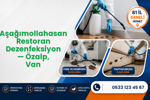 Aşağımollahasan Restoran Dezenfeksiyon — Özalp, Van