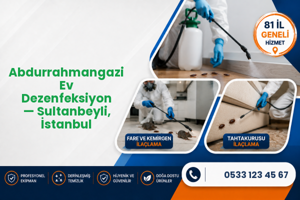 Abdurrahmangazi Ev Dezenfeksiyon — Sultanbeyli, İstanbul