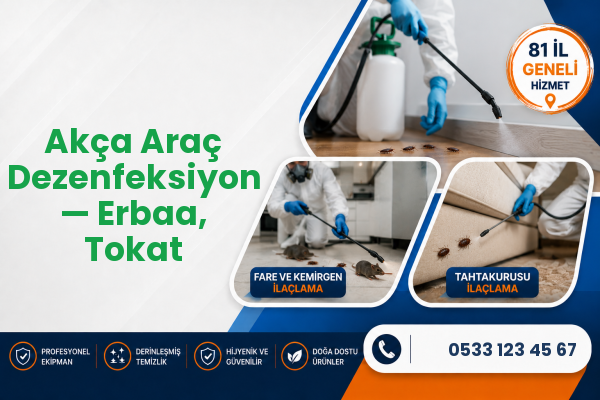 Akça Araç Dezenfeksiyon — Erbaa, Tokat