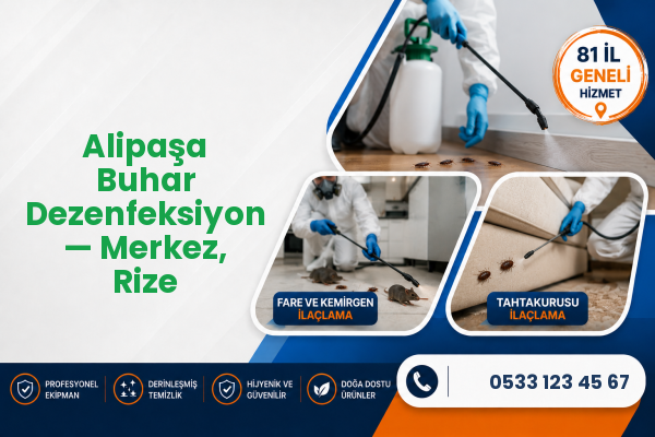 Alipaşa Buhar Dezenfeksiyon — Merkez, Rize