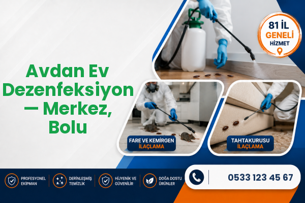 Avdan Ev Dezenfeksiyon — Merkez, Bolu