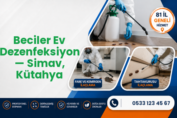 Beciler Ev Dezenfeksiyon — Simav, Kütahya