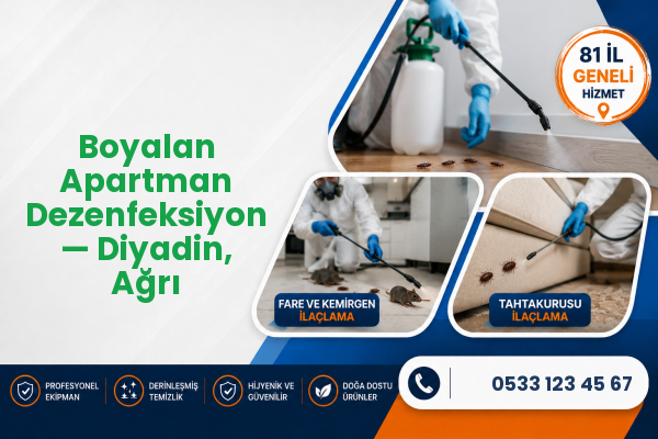 Boyalan Apartman Dezenfeksiyon — Diyadin, Ağrı