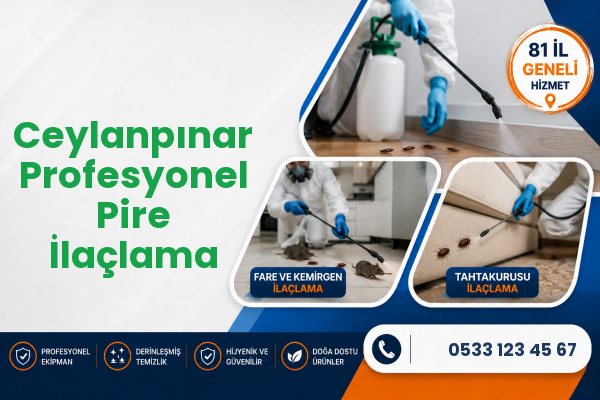 Ceylanpınar Profesyonel Pire İlaçlama