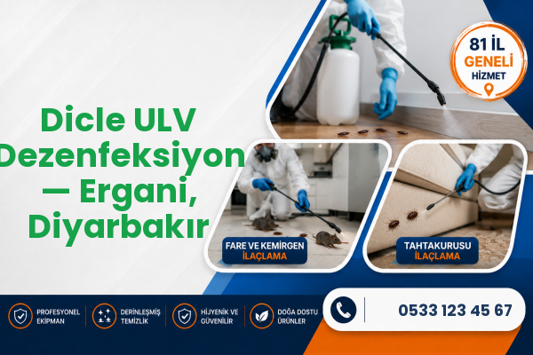 Dicle ULV Dezenfeksiyon — Ergani, Diyarbakır