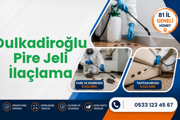 Dulkadiroğlu Pire Jeli İlaçlama
