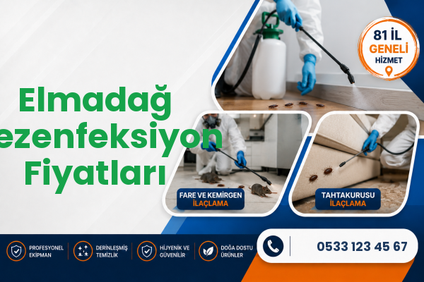 Elmadağ Dezenfeksiyon Fiyatları