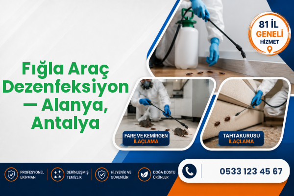 Fığla Araç Dezenfeksiyon — Alanya, Antalya