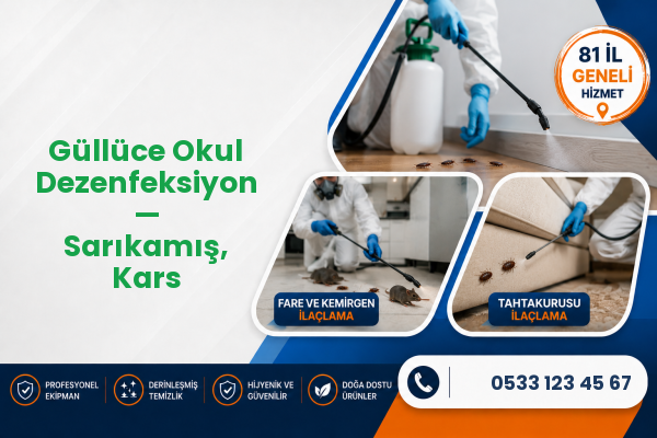 Güllüce Okul Dezenfeksiyon — Sarıkamış, Kars