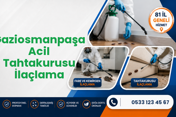 Gaziosmanpaşa Acil Tahtakurusu İlaçlama