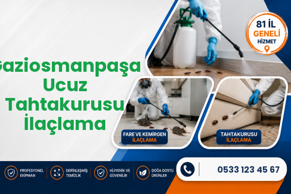 Gaziosmanpaşa Ucuz Tahtakurusu İlaçlama