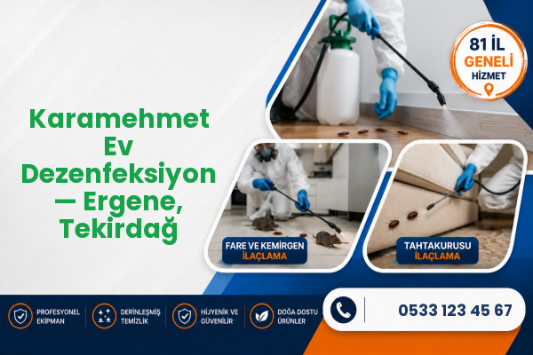 Karamehmet Ev Dezenfeksiyon — Ergene, Tekirdağ