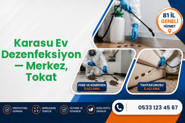 Karasu Ev Dezenfeksiyon — Merkez, Tokat