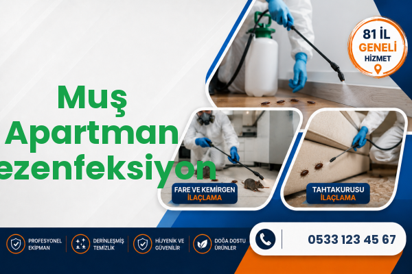 Muş Apartman Dezenfeksiyon