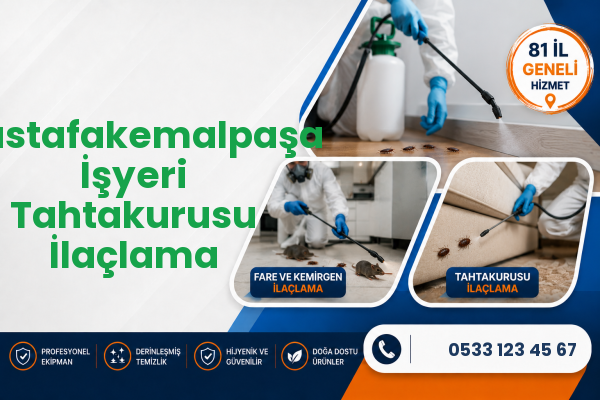 Mustafakemalpaşa İşyeri Tahtakurusu İlaçlama