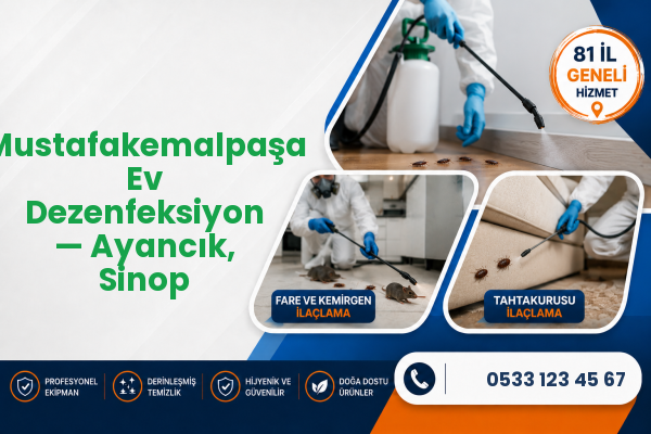 Mustafakemalpaşa Ev Dezenfeksiyon — Ayancık, Sinop