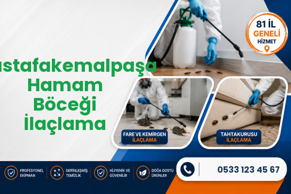 Mustafakemalpaşa Hamam Böceği İlaçlama
