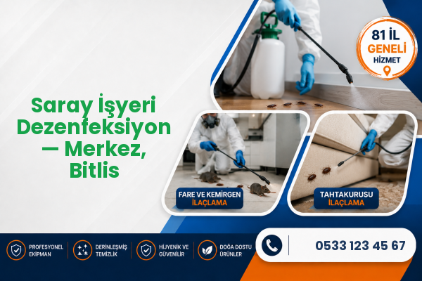 Saray İşyeri Dezenfeksiyon — Merkez, Bitlis