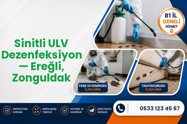 Sinitli ULV Dezenfeksiyon — Ereğli, Zonguldak