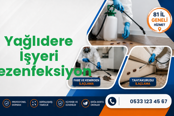 Yağlıdere İşyeri Dezenfeksiyon